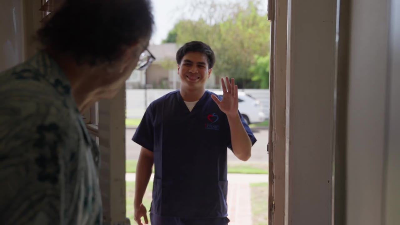 A scene from the finished 1Heart caregiver film